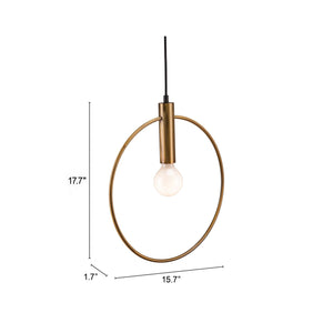   Brass Ring Pendant Lamp | Oroa.com