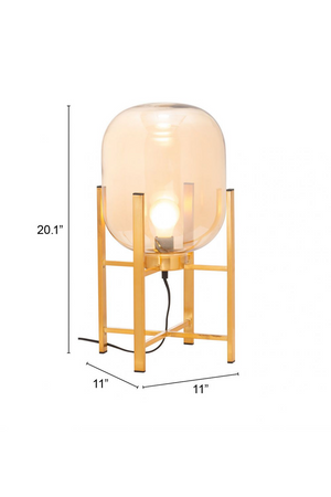   Tinted Glass Table Lamp | Oroa.com