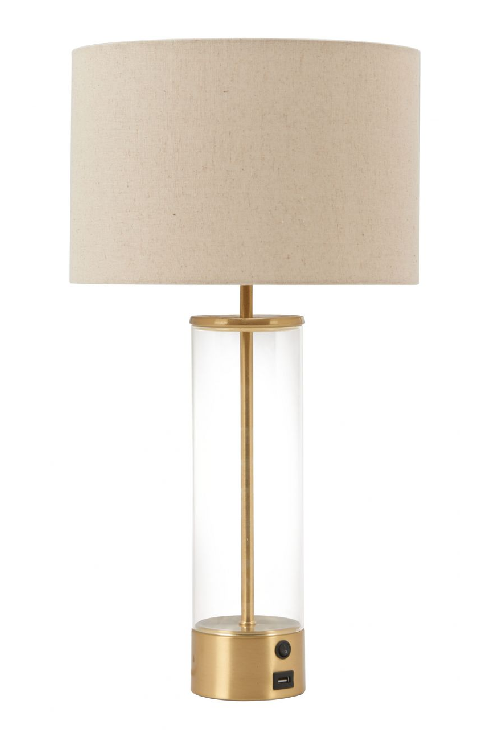   Beige Drum Shade Table Lamp | Oroa.com