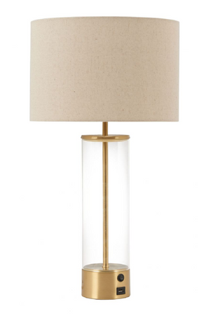   Beige Drum Shade Table Lamp | Oroa.com