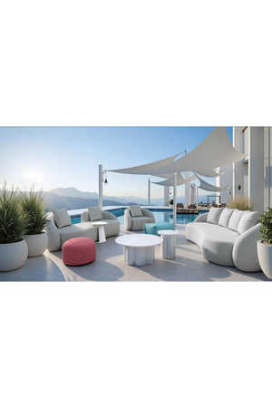   Beige Upholstered Outdoor Accent Chair | Oroa.com
