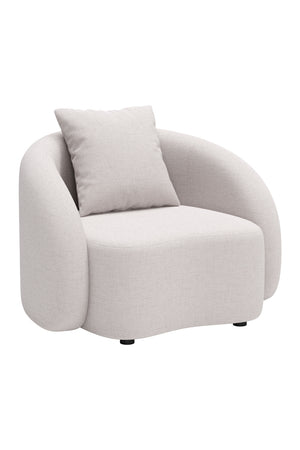   Beige Upholstered Outdoor Accent Chair | Oroa.com