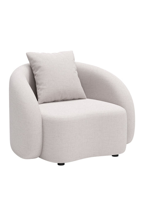   Beige Upholstered Outdoor Accent Chair | Oroa.com