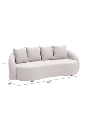   Beige Freeform Outdoor Sofa | Oroa.com