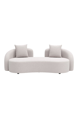  Beige Freeform Outdoor Loveseat | Oroa.com