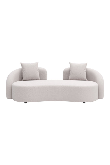   Beige Freeform Outdoor Loveseat | Oroa.com