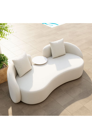   Beige Freeform Outdoor Loveseat | Oroa.com