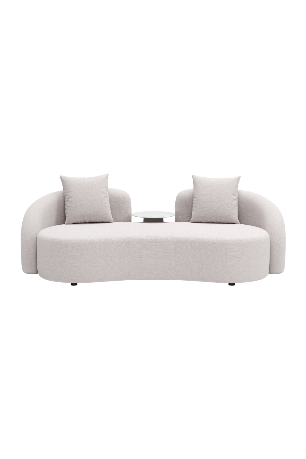   Beige Freeform Outdoor Loveseat | Oroa.com