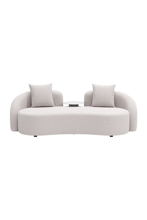   Beige Freeform Outdoor Loveseat | Oroa.com