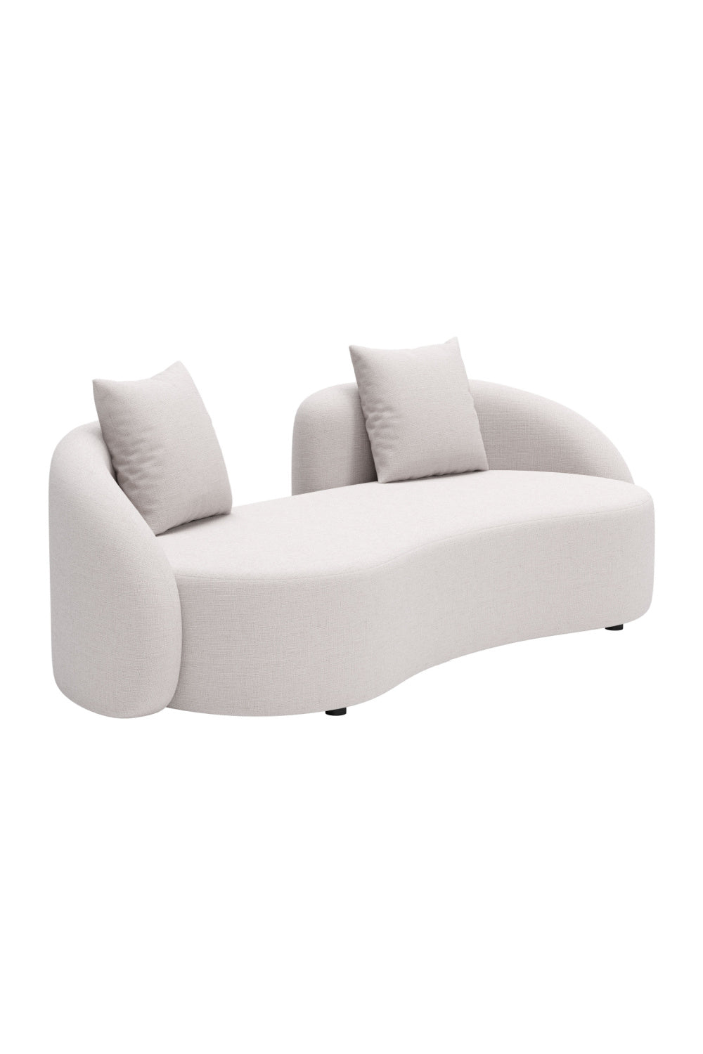   Beige Freeform Outdoor Loveseat | Oroa.com