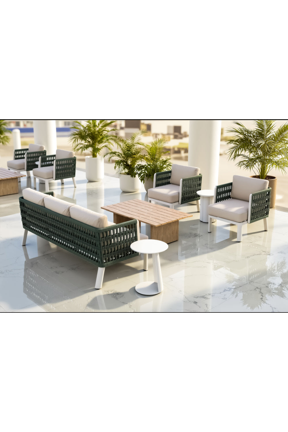   White Outdoor Side Table | Oroa.com