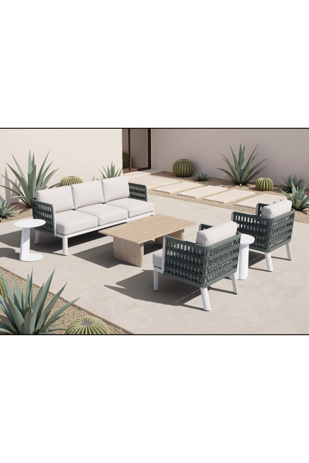   White Outdoor Side Table | Oroa.com