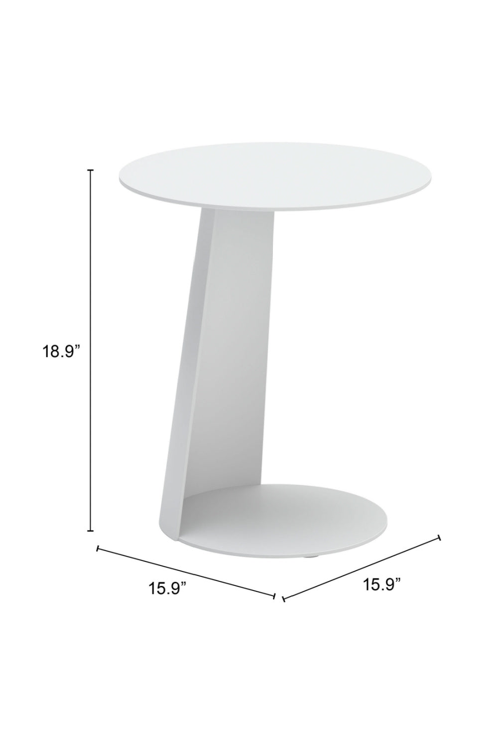   White Outdoor Side Table | Oroa.com