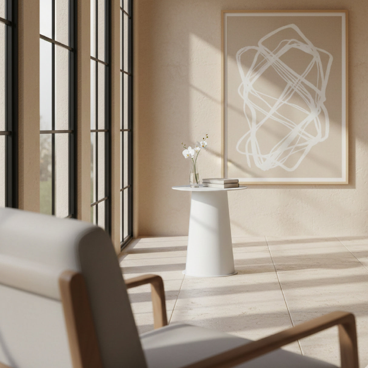   White Outdoor Side Table | Oroa.com