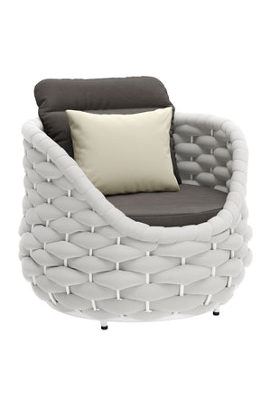   Gray Padded Outdoor Accent Chair | Oroa.com
