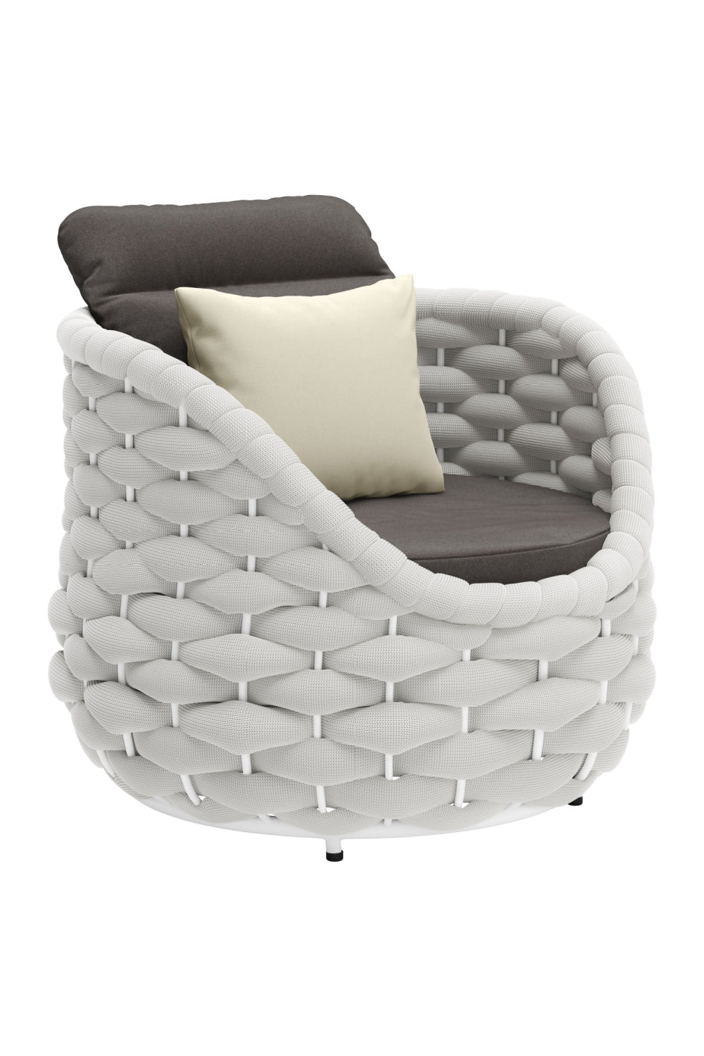   Gray Padded Outdoor Accent Chair | Oroa.com