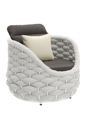   Gray Padded Outdoor Accent Chair | Oroa.com