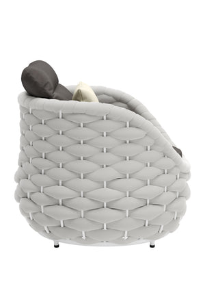   Gray Padded Outdoor Accent Chair | Oroa.com