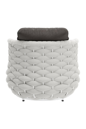   Gray Padded Outdoor Accent Chair | Oroa.com