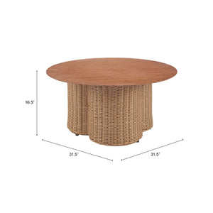   Natural Rattan Look Coffee Table | Oroa.com