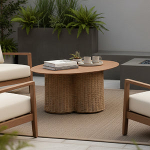   Natural Rattan Look Coffee Table | Oroa.com