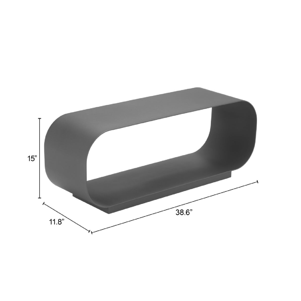   Gray Aluminum Outdoor Coffee Table | Oroa.com