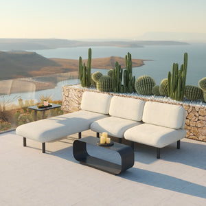   Gray Aluminum Outdoor Coffee Table | Oroa.com
