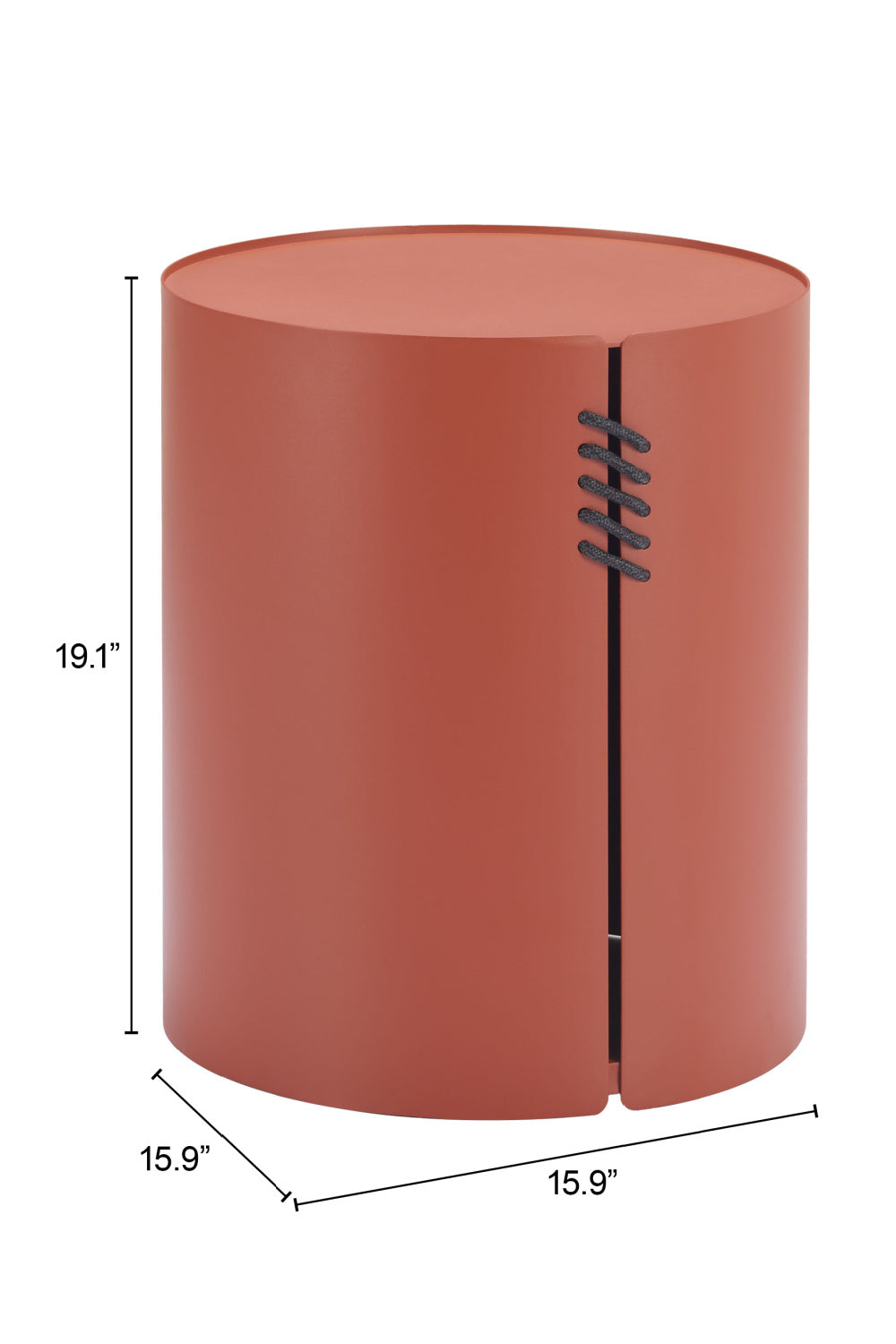   Brown Aluminum Outdoor Side Table | Oroa.com
