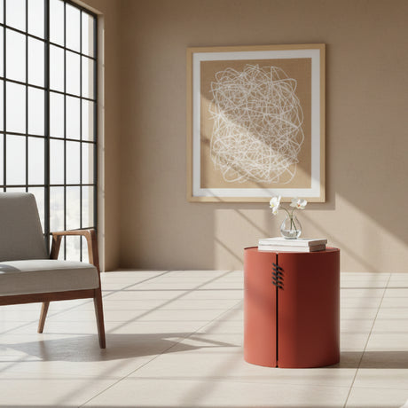   Brown Aluminum Outdoor Side Table | Oroa.com