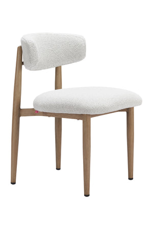   White Padded Outdoor Dining Chair | Oroa.com