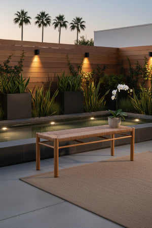   Rattan Look Outdoor Bench | Oroa.com