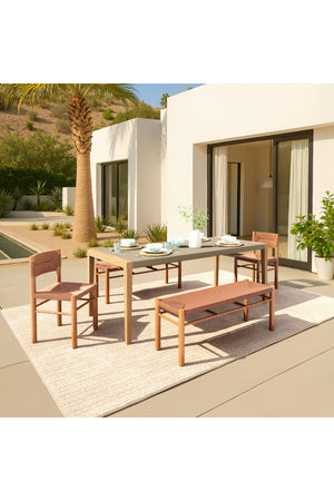   Rattan Look Outdoor Bench | Oroa.com