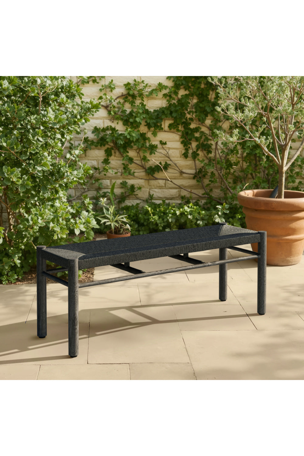   Rattan Look Outdoor Bench | Oroa.com