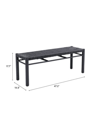   Rattan Look Outdoor Bench | Oroa.com