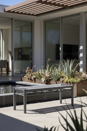   Rattan Look Outdoor Bench | Oroa.com