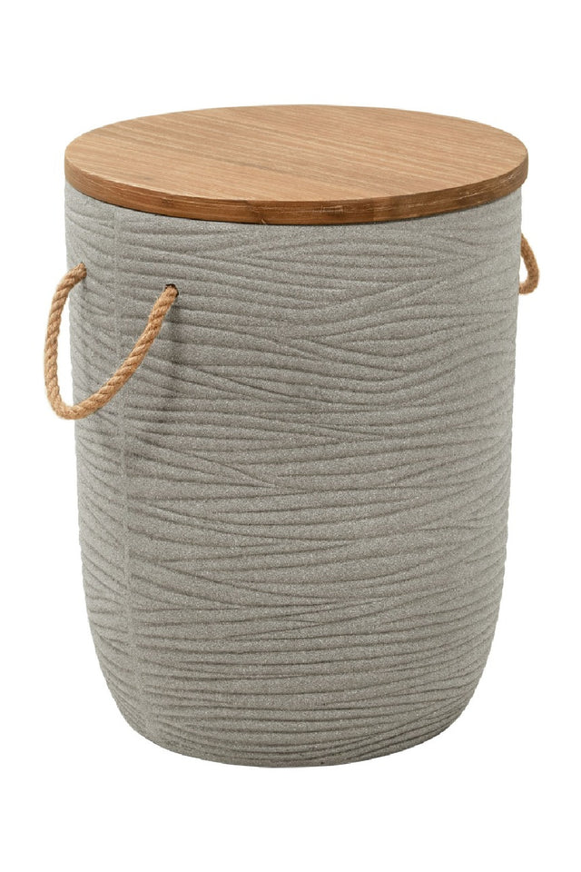 Gray Terrazzo Outdoor Side Table | OROA Modern Biban | Oroa.com