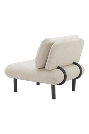   Beige Olefin Outdoor Accent Chair | Oroa.com