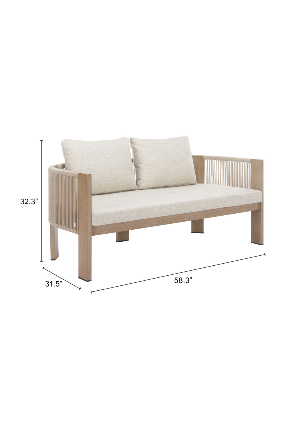   Beige Outdoor Sofa | Oroa.com