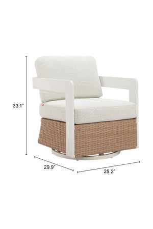   Brown Base Outdoor Swivel Chair | Oroa.com