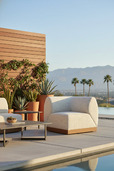   Beige Outdoor Corner Chair | Oroa.com