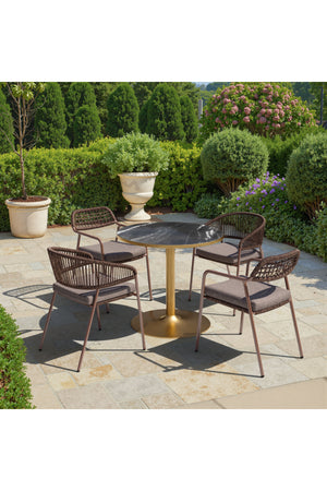   Brown Rattan Outdoor Dining Chairs (2) | Oroa.com