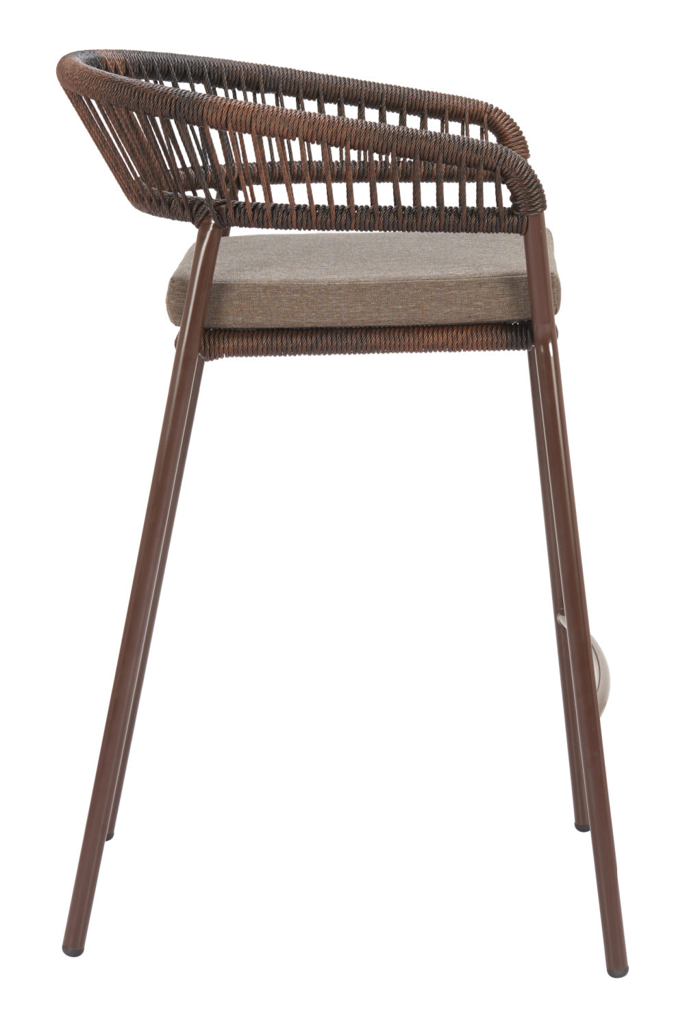   Brown Rattan Outdoor Bar Stools (2) | Oroa.com