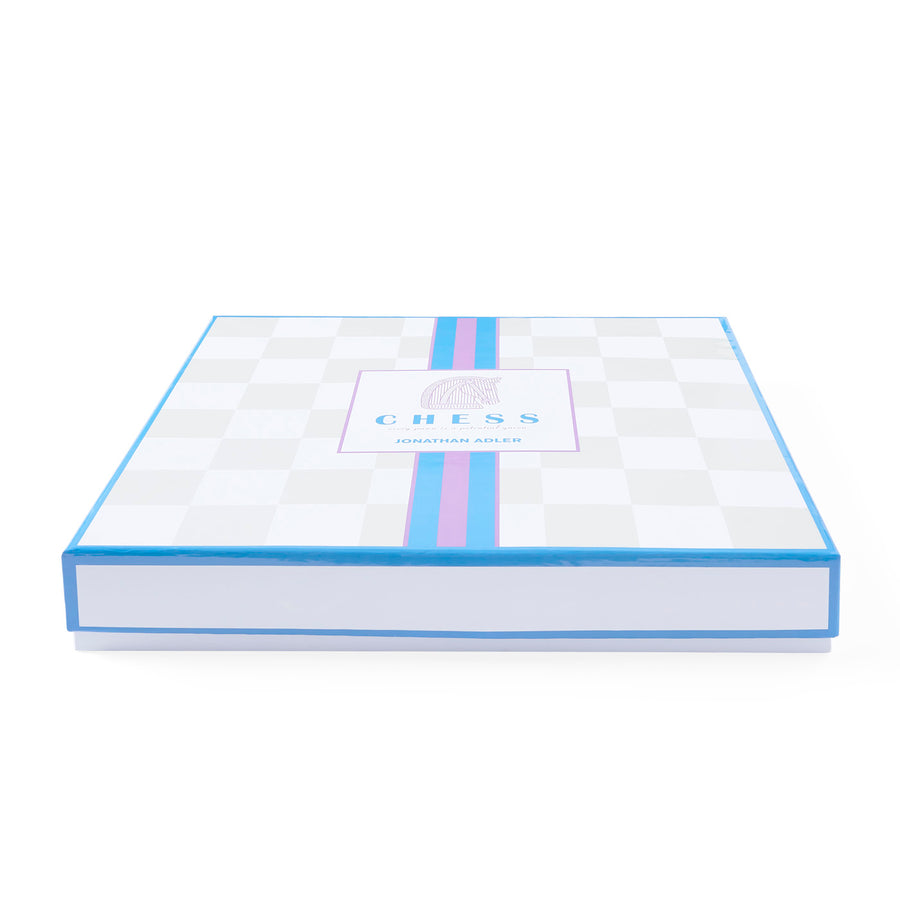   Blue & Purple Acrylic Chess Set | Oroa.com
