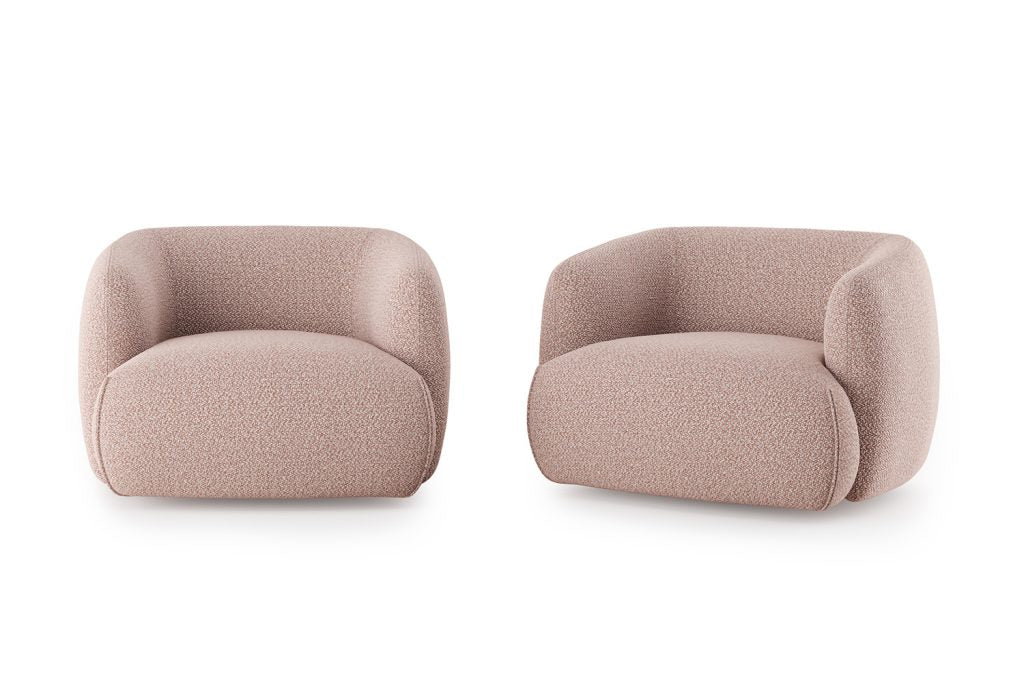   Upholstered Barrel Armchair | Oroa.com