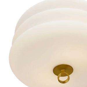   Stacked White Glass Ceiling Lamp | Oroa.com