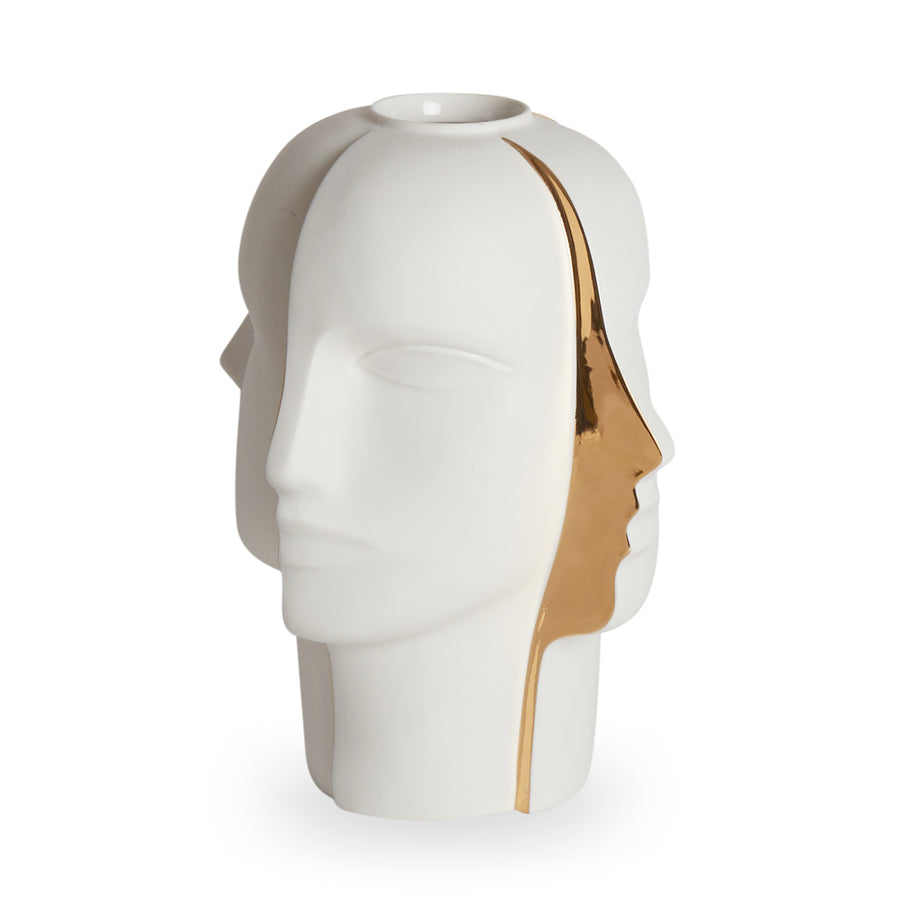   Half Visage Porcelain Vase | Oroa.com