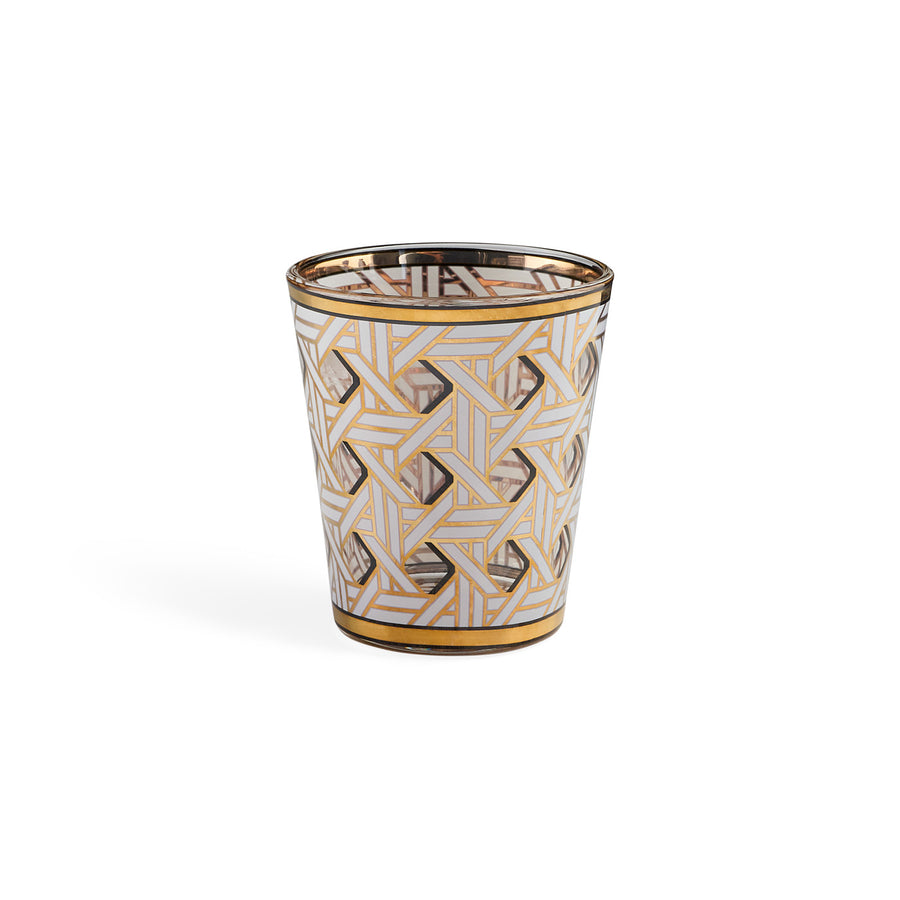   Gold Accent Glassware Set (4) | Oroa.com