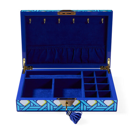   Blue Lacquer Jewelry Box | Oroa.com