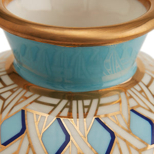   Porcelain Turquoise Round Vase | Oroa.com