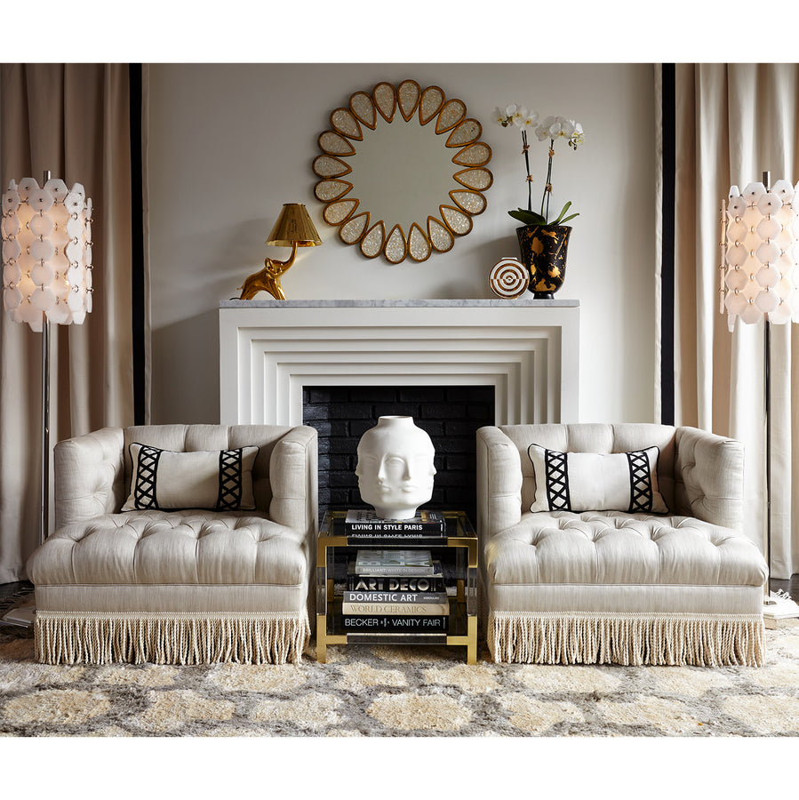   Two-Tier Glass Accent Table | Oroa.com